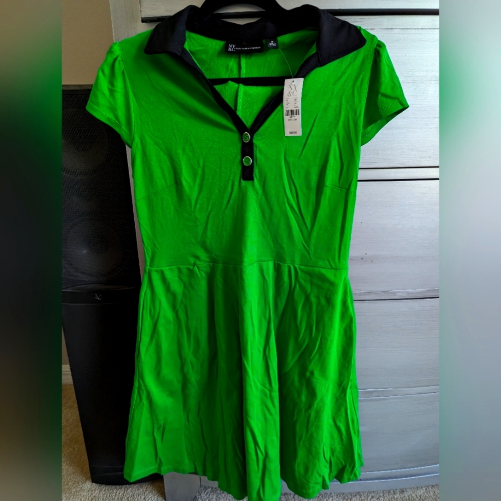 Dress Cap Sleeve NY&C Medium Green